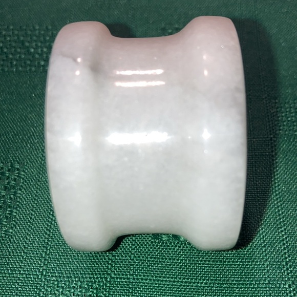 Marble Napkin Rings, Set of 8 white w/gray, size in pics  $30 - Picture 6 of 7